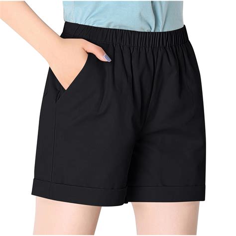 Aloohaidyvio Shorts For Women Womens Solid Color Casual Summer Athletic