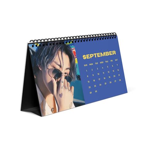 Jungkook Desk Calendar Kpop Desk Decor Gift Office Desk Calendar