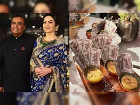 Nita And Mukesh Ambanis Served Nmacc Guests Halwa With Rs 500 Notes