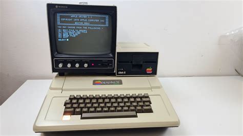 Apple Ii Plus From My Collection Showing Dos 33 And Apple Writer 11