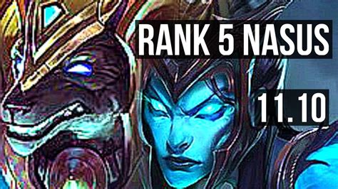 Nasus Vs Kalista Top Rank 5 Nasus 4 2 11 500 Games Kr Master