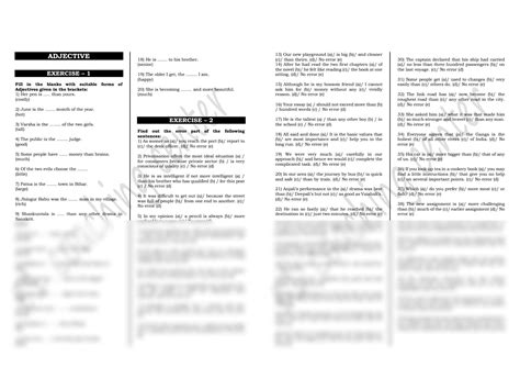 Solution 008 Adjectives English Adjectives Na Studypool