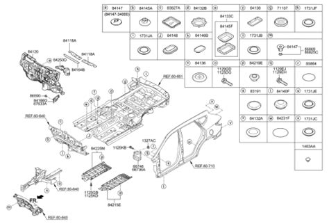 84120 4Z100 Genuine Hyundai Pad Assembly Isolation Dash Panel