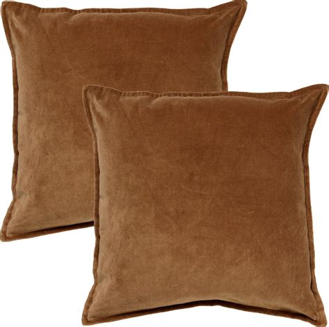 Set Van Sierkussens Dutch Decor Caith X Cm Velvet Tobacco