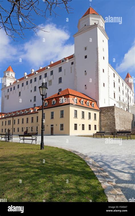 Altes Schloss Stary Hrad In Der Slowakei Fotos Und Bildmaterial In