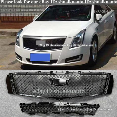 For Cadillac Xts 2013 2017 Gloss Black Front Bumper Upper Lower Grill Grille Ebay