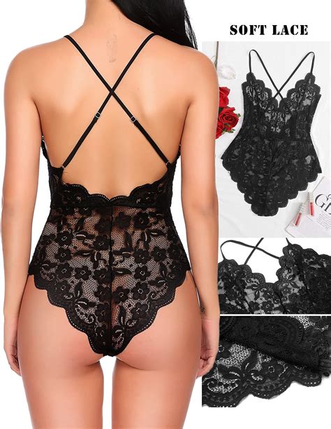 Avidlove Women One Piece Lingerie Deep V Teddy Sexy Lace Bodysuit Buy