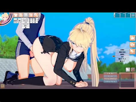 Eroge Koikatsu Jolie Fille Blonde Rapatri E Aux Seins Normes Jk Margaret Chan Se Frotte