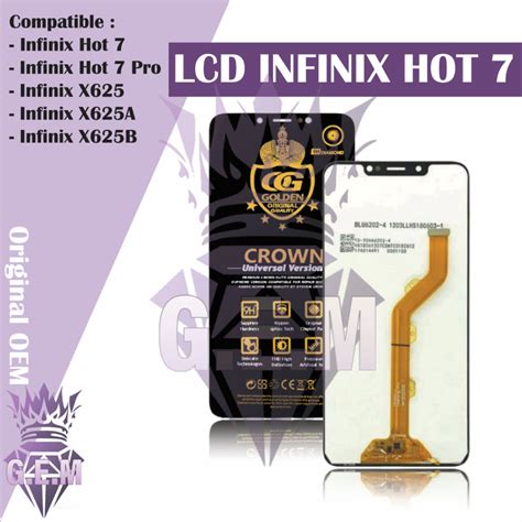 Jual LCDTOUCHSCREEN FULLSET COMPLETE Infinix Hot 7 Hot 7 Pro X625 X625A X625B ORIGINAL