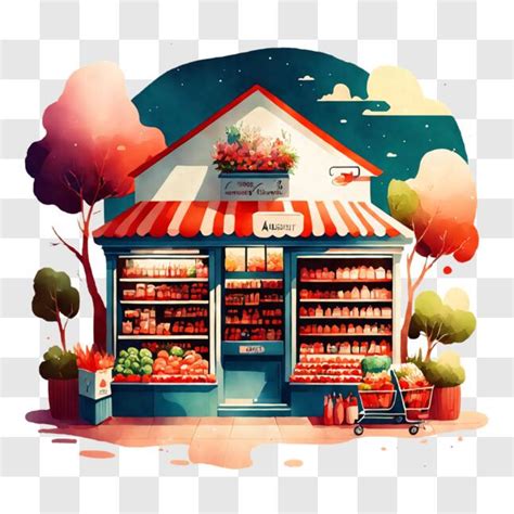 Download Fresh Produce Grocery Store Display Png Online Creative Fabrica