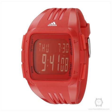 Adidas Men S Adp Duramo Digital Display Analog Quartz Red Watch