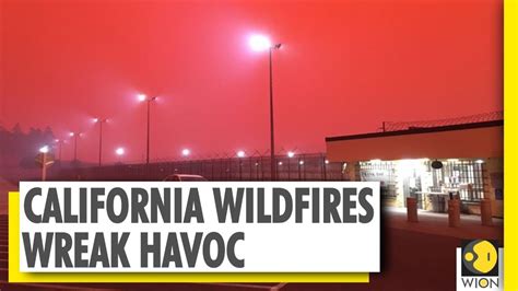 Sky Turns Hellish Red As Oregon Burn From Wildfires Us Wildfires