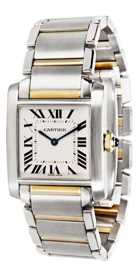 Authentic Used Cartier Tank Francaise W51007q4 Watch 10 20 Car Sxqtem