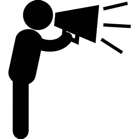 Man Talking By Speaker Vector Svg Icon Svg Repo