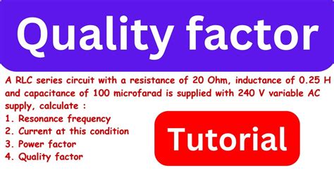 Rlc Circuit Analysis Frequency Current Power Factor Quality