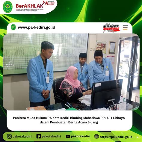 Panitera Muda Hukum Pa Kota Kediri Bimbing Mahasiswa Ppl Uit Lirboyo