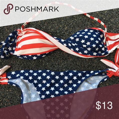 Fourth Of July Bikini Set Bikinis Bikini Set Patriotic Bikini