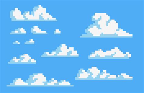 Clouds Pixel Art