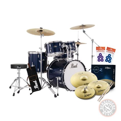 Pearl Roadshow X Evolve 20 Inch 5 Piece Fusion Drum Kit Royal Blue