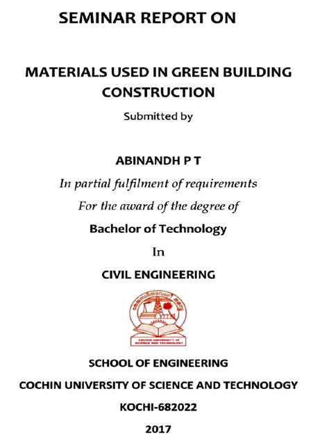 Materials Used In Green Building Construction Pdf Green Building