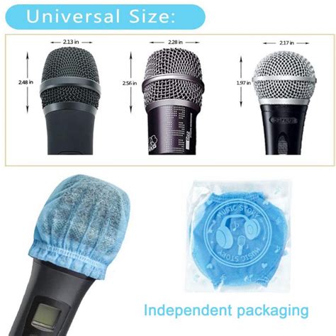 Pcs Pack Microphone Hygiene Covers Disposable Non Woven