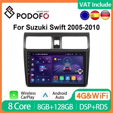 Carplay Android Auto Radio For Suzuki Swift Multimedia Player