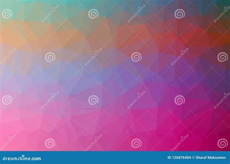 Illustration Of Pink Low Poly Elegant Multicolor Background Stock