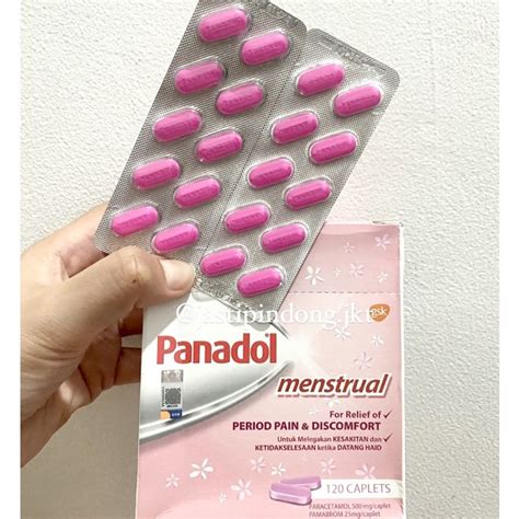 Jual Panadol Menstrual Per Strip Tablet Import Malaysia Shopee