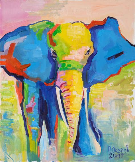 Elephant Painting Abstract at PaintingValley.com | Explore collection ...