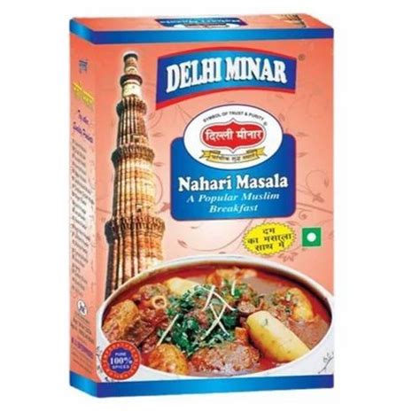 Bleached Kraft Paperboard Nahari Masala Spice Packaging Box At Rs