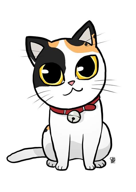 Pin De Ana Paula En Desenhos Gato Tricolor Dibujos De Gatos Gato