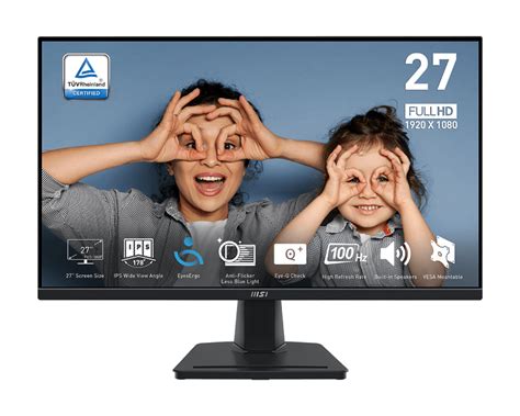 MSI PRO MP275 FLAT BUSINESS MONITOR 27 INCH FHD 1920X1080 IPS PANEL