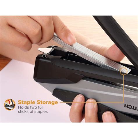 Bostitch® EcoStapler™ Spring-Powered Desktop Stapler, Gray/Black