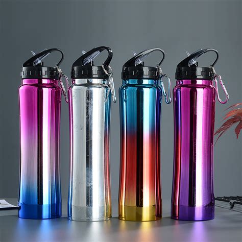 Portable Gym Sports Drinking Water Bottles Flask Eco-Friendly Double ...