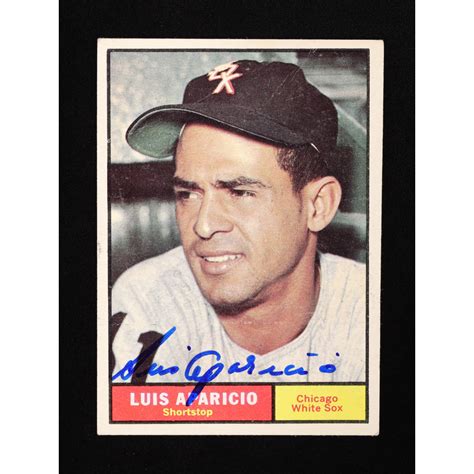 Luis Aparicio Signed Topps Cas Pristine Auction