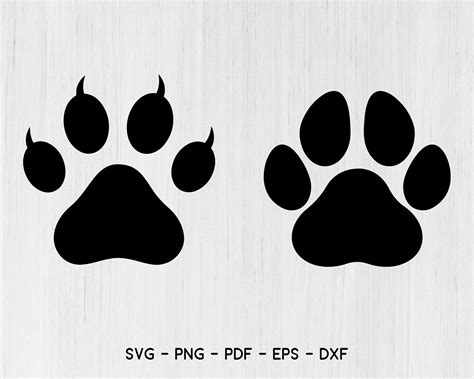 Cat Paw, Dog Paw Print SVG, Pet Paw Print SVG, Dog Love SVG paw Print ...