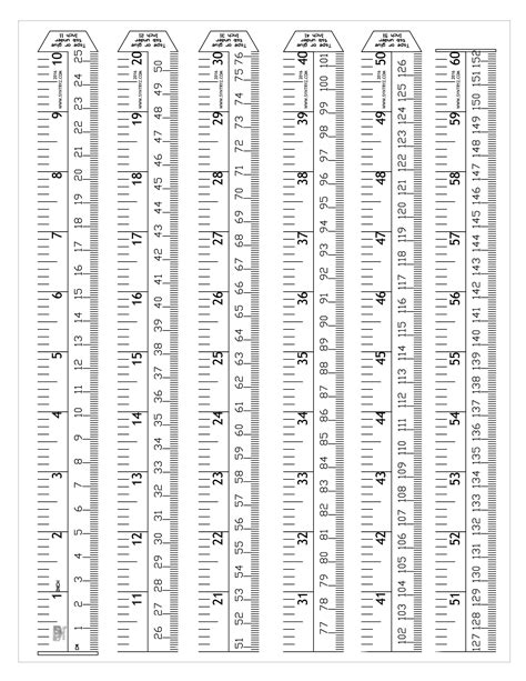 Free Printable Tape Measure Ruler on 8.5 by 11 Inch Paper