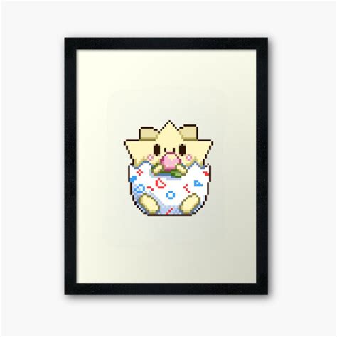 Togepi Pokemon Pixel Art Afiche Digital Imprimible Archivos Etsy M Xico