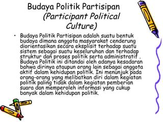 Budaya Politik PPT