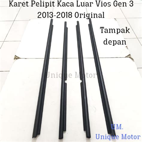 Jual Karet Pelipit Kaca Luar Vios Gen Original Shopee