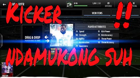 Madden Mobile 16 He S A BEAST Kicker Ndamukong Suh GamePlay YouTube