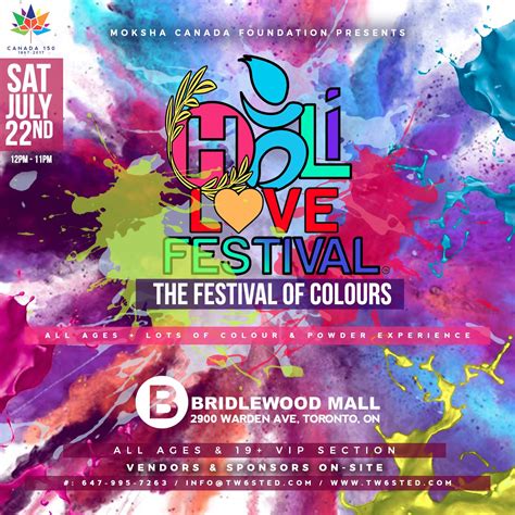 Holi Love Festival 2017 Toronto Tickets | The Festival of Colours