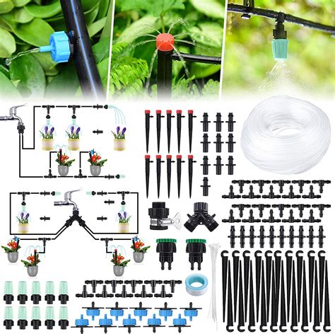 Amazon Jeteven Ft M Drip Irrigation Hydroponics Supplies