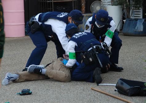 確保の瞬間を撮影！天王寺公園で刃物男を現行犯逮捕 社会写真ニュース 日刊スポーツ