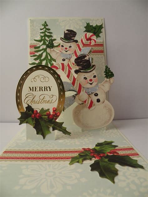 Anna Griffin Christmas Pop Up Kit The Retro Snowmen Are Fab But I