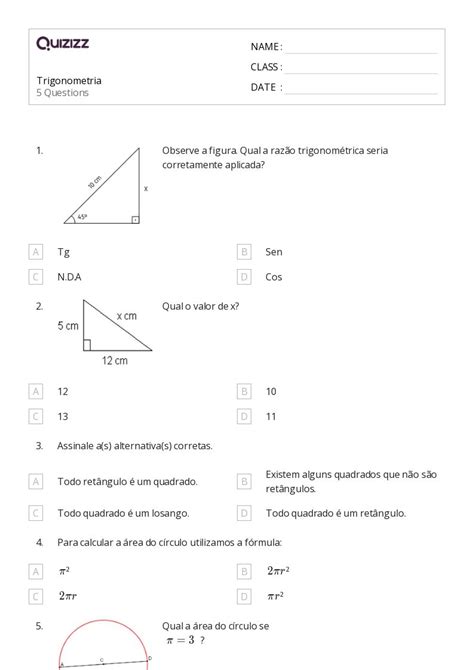 Retângulos Imprimível Jardim Da Infância Planilhas Quizizz