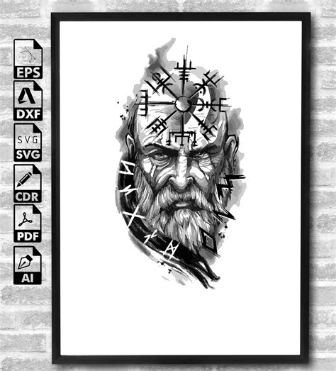 Viking Svg Viking Clipart Norse Svg Mythology Svg Norse Viking Svg