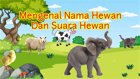 Mengenal Nama Hewan Dan Suara Hewan Youtube