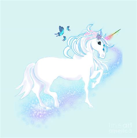 Magic Unicorn Digital Art By Louise Lavallee Fine Art America