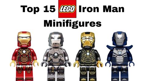 Top 15 LEGO Iron Man Minifigures YouTube